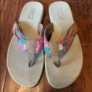 Women’s Floral Sperry Flip Flops